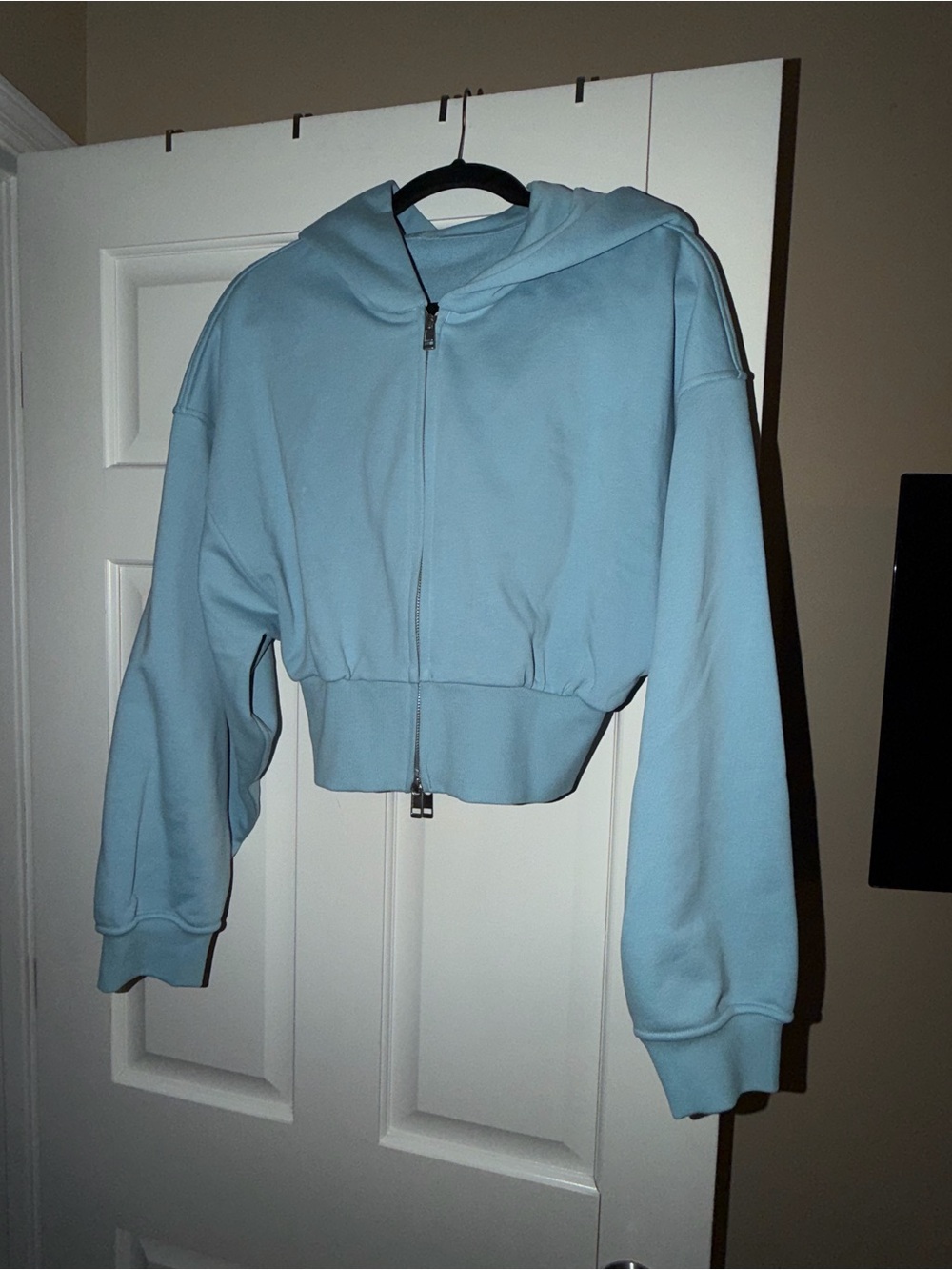 Lululemon French Terry Cropped Full-Zip Hoodie Seafoam Small SOLD OUT